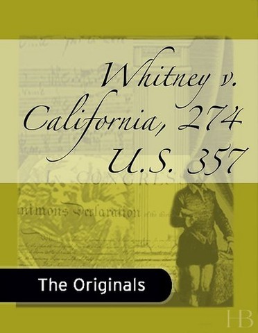 Whitney v. California