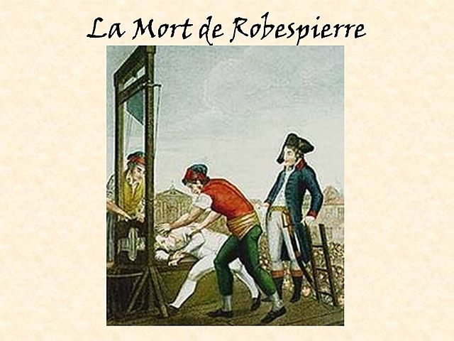 MORT DE ROBESPIERRE