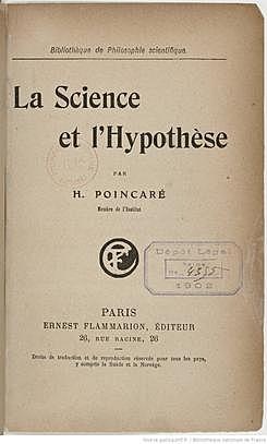 'La Science et l'Hypothès’ Science and Hypothesis