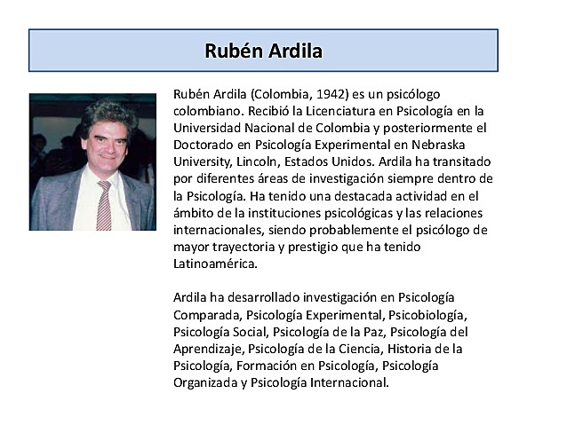 1970, RUBEN ARDILA.