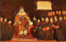 Henry VIII became the head of the Anglican Church.