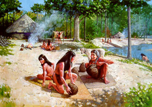 750 BC woodland indians
