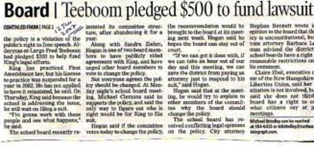 Salvail v. Nashua Board of Education