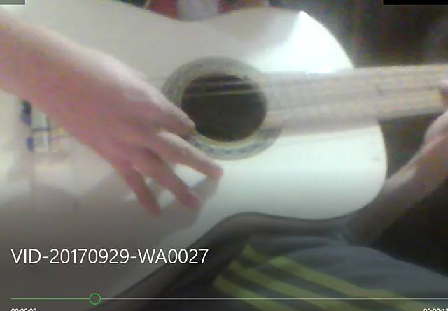 Aprendí a tocar la guitarra