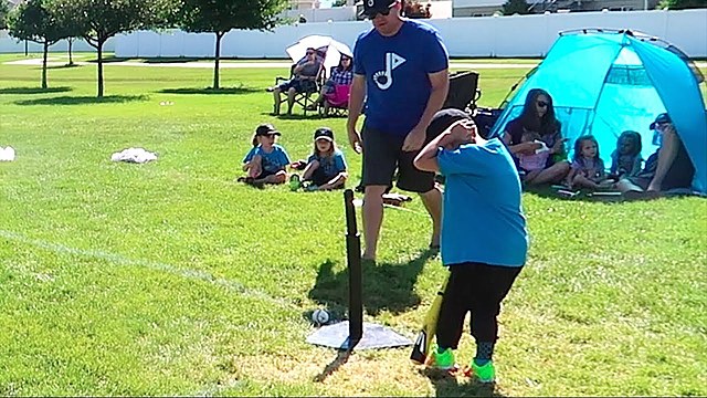 brother's head + bat = trouble