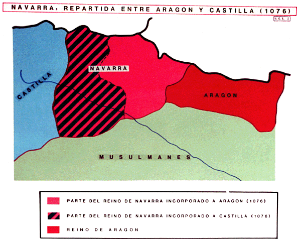 Aragón y Castilla se reparten navarra. Fuero de Sepúlveda.