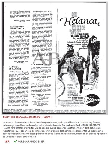 España - Bachillerato radiofónico
