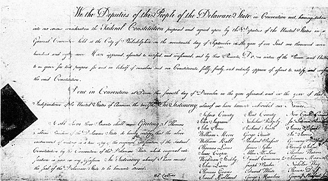 The Constitution is ratified