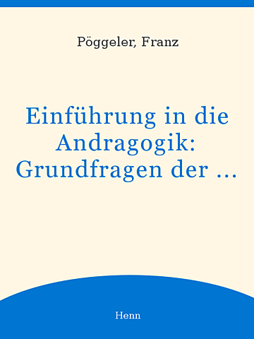 Einführung in die Andragogik
