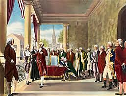 George Washington inaugurated as first president