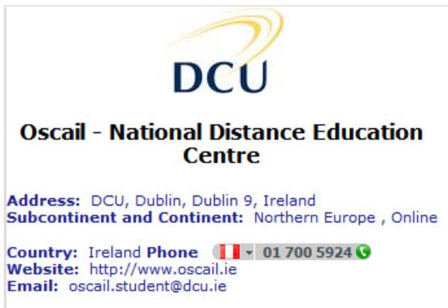 Irlanda - National Distance Education Centre