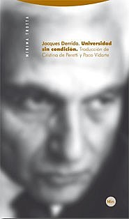 La universidad sin condición, de Jacques Derrida.