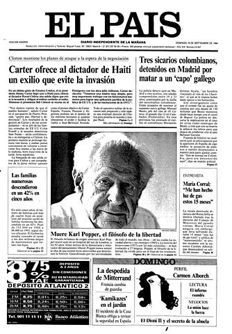 Muere Karl Popper