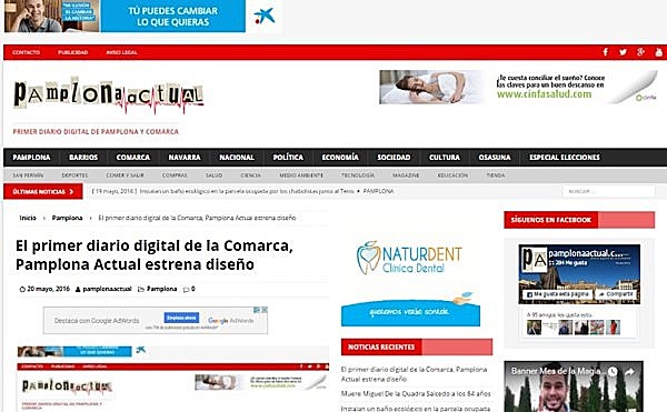 El Internet en los medios de comunicación.