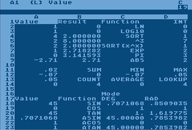 1979 VISICALC