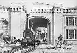 First modern railroad line