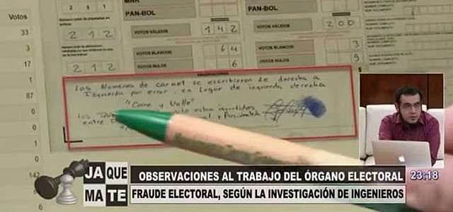 12 pruebas del supuesto fraude electoral presentadas por ingenieros de la UMSA