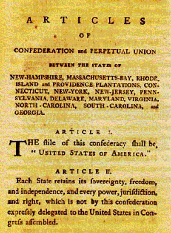 Ratification of the Articles of Confederation