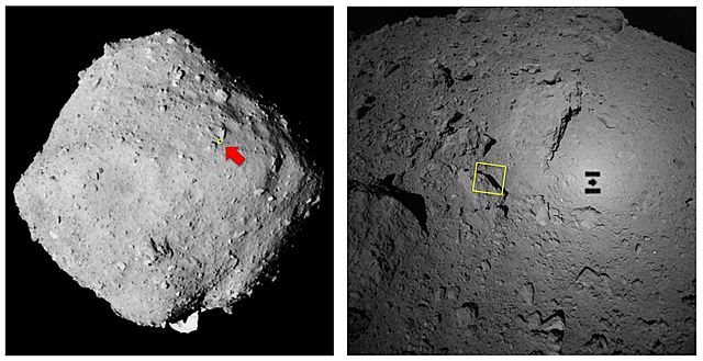 aterrizaje sobre el asteroide Ryugu
