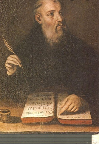 San Benito escribe la Regla (siglo VI)