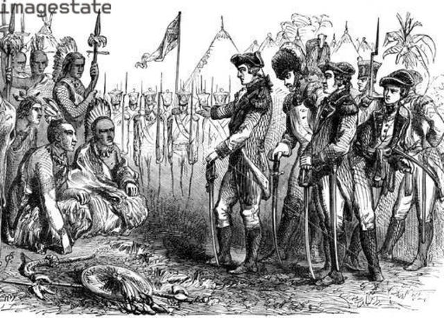 Indians help in revolutionary war