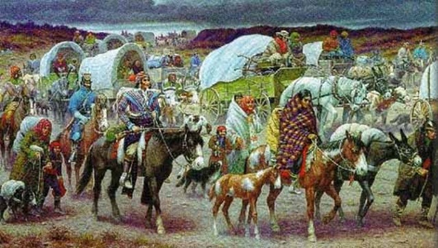 Trail of tears.