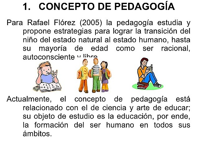 Concepto de pedagogía