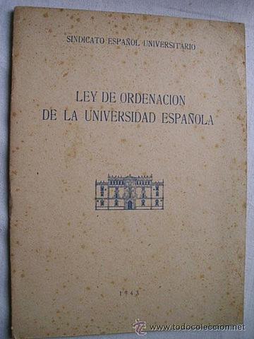 Ley que regula la Ordenación de la Universidad