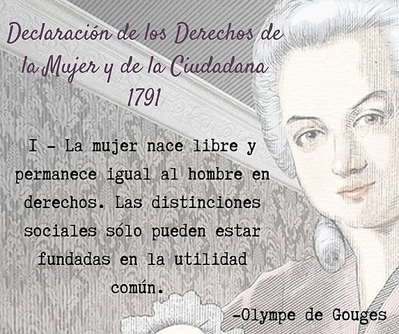 Declaración de los Derechos de la Mujer y la Ciudadana