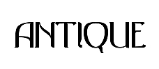 Diseño de fuente Antique.