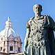 Julius caesar statue rome italy