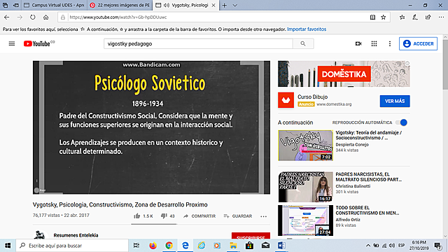 Vygotsky, Psicologia, Constructivismo, Zona de Desarrollo Proximo