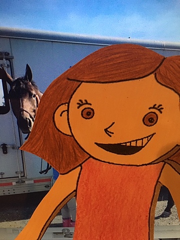 Elle est allée à l’écurie!