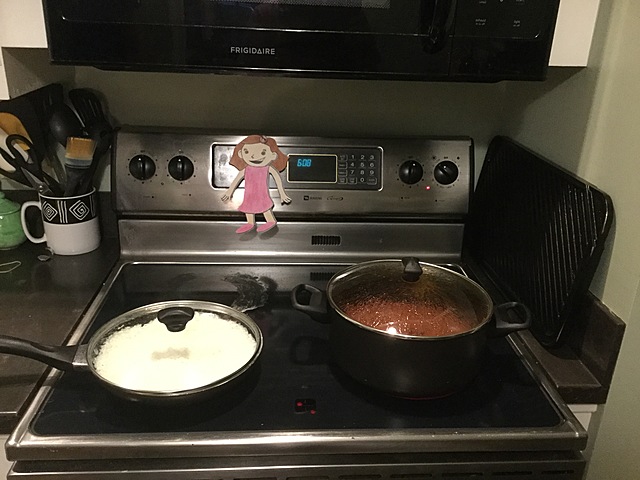 Elle a fait la cuisine!