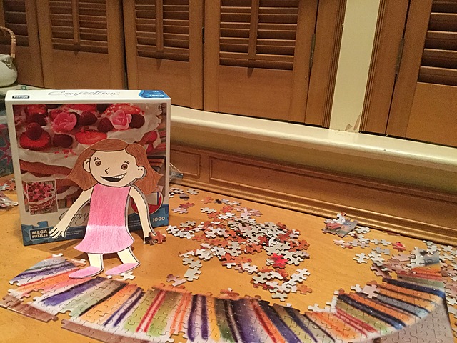 Elle a fait un puzzle!