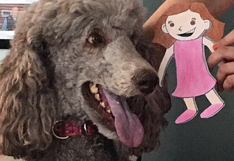 Elle a rendu visite à ses grands-parents!