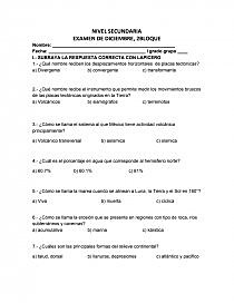 EXAMEN DE GEOGRAFIA