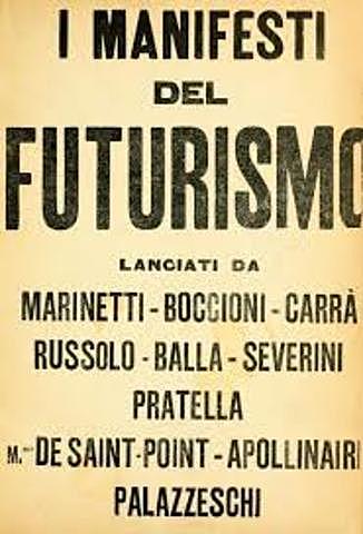 La influencia del arte moderno: Marinetti y el manifiesto del futurismo.