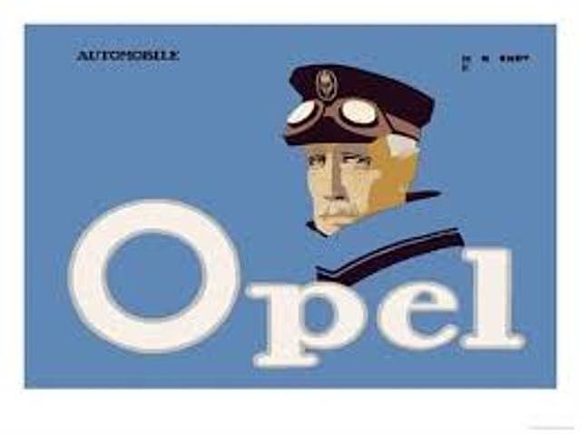 El modernismo pictórico: Erdt, cartel Opel.