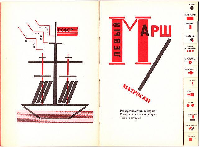 Un nuevo lenguaje de la forma: Moyokovsky y Lissitzky, for the voice