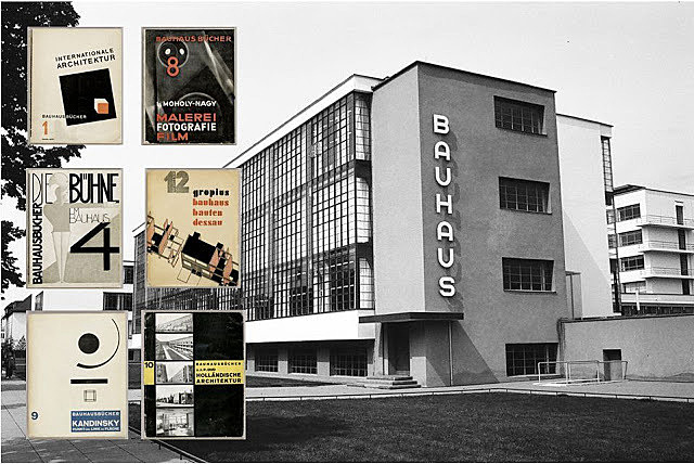 El movimiento moderno en EE.UU.: Varios artistas de la Bauhaus (Albers, Bayer, Brever, Gropius, Mies van des Rohe y MoholyNagy) emigran a los Estados Unidos