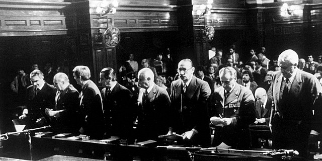 Sentencia en el juicio de las juntas militares