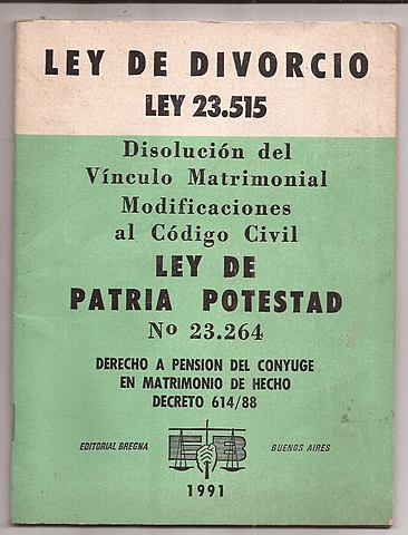 Se sanciona la ley de Divorcio.