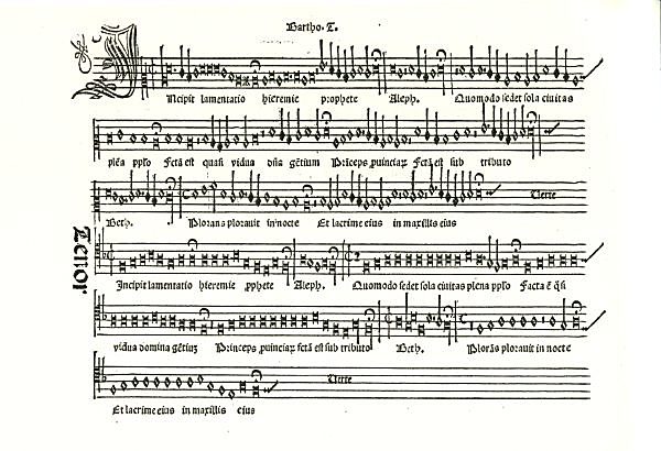 Ottaviano Petrucci music printing system