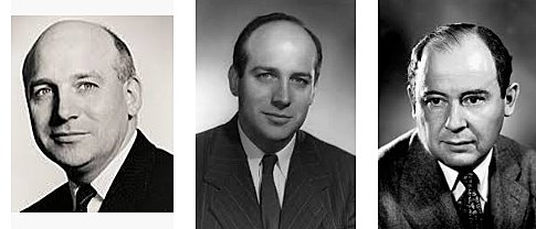 John Presper Eckert, John William Mauchly eta John Von Neumann