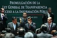 Mayo 2015 se promulgó la Ley General de Transparencia y Acceso a la Información Pública.