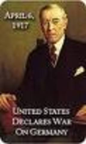 USA declares war on Germany