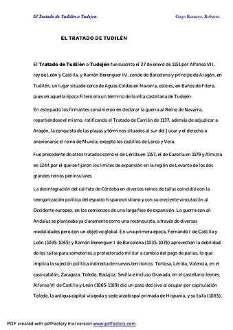 Tratado de Tudillén entre Castilla y Aragón. Establecen los límites de las zonas de expansión.