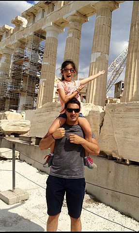 Fuí a la Grecia por segunda vez con mi familia.