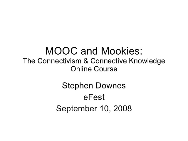 Conectivism and Connectivity Knowledge